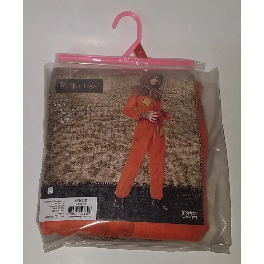 NEW Trick R Treat SAM Girls Halloween Costume Small 6/6X Medium 7/8